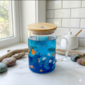 Magikarp+Gyarados Theme Pokémon Glass Cup | Vibing Magikarp | 16oz | PokeFans