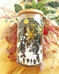 Pokémon Christmas Can Glass | 16oz | Bamboo Lid & Straw | Handmade Holiday Limited Edition